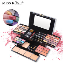  MISS ROSE 跨境彩妆39色哑光眼影盒化妆箱高光腮红粉饼盒多功能修容盘彩妆盘