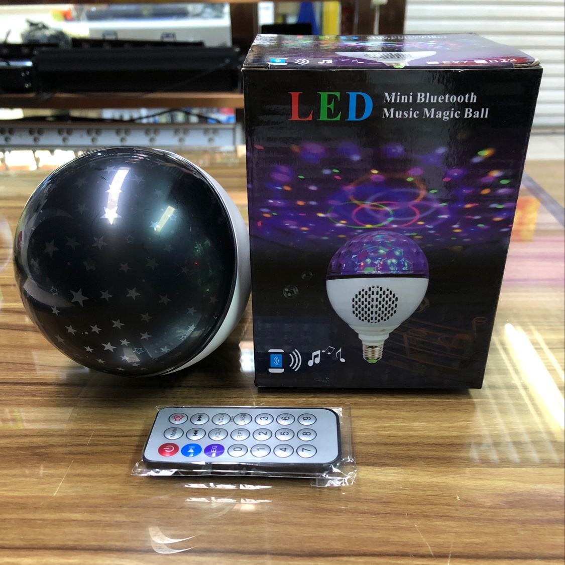 E27 ميني بلوتوث أضواء النجوم details Picture