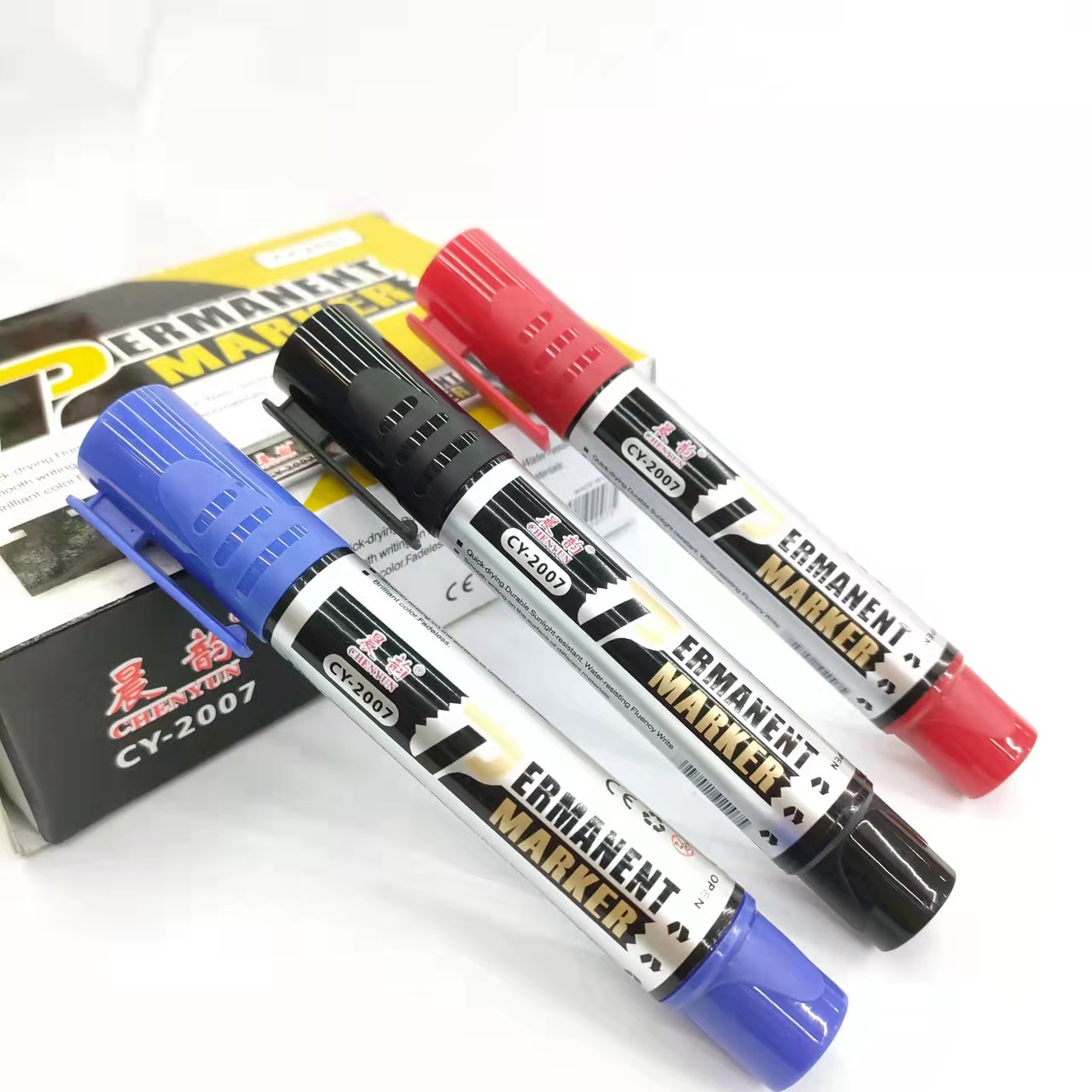 CY-2007 oil-based marker pen, thick and thin, quick-drying, non-fading, large-capacity, marking pen Specification image