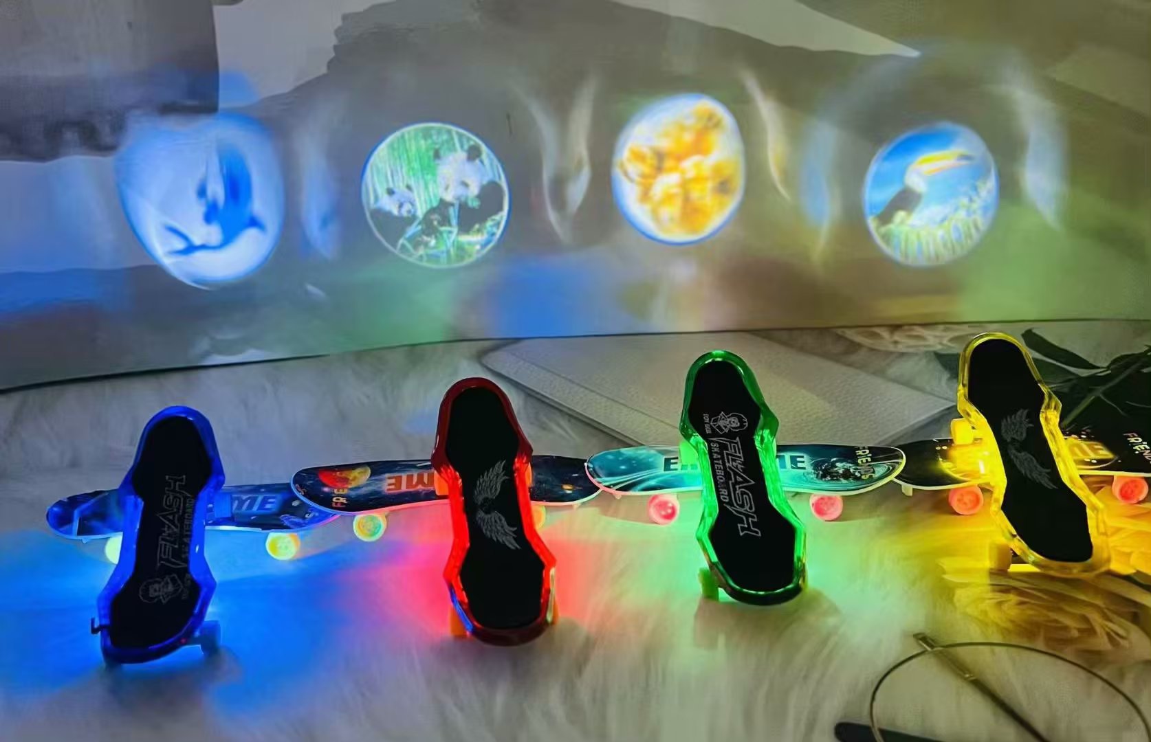 手指投影滑板细节图