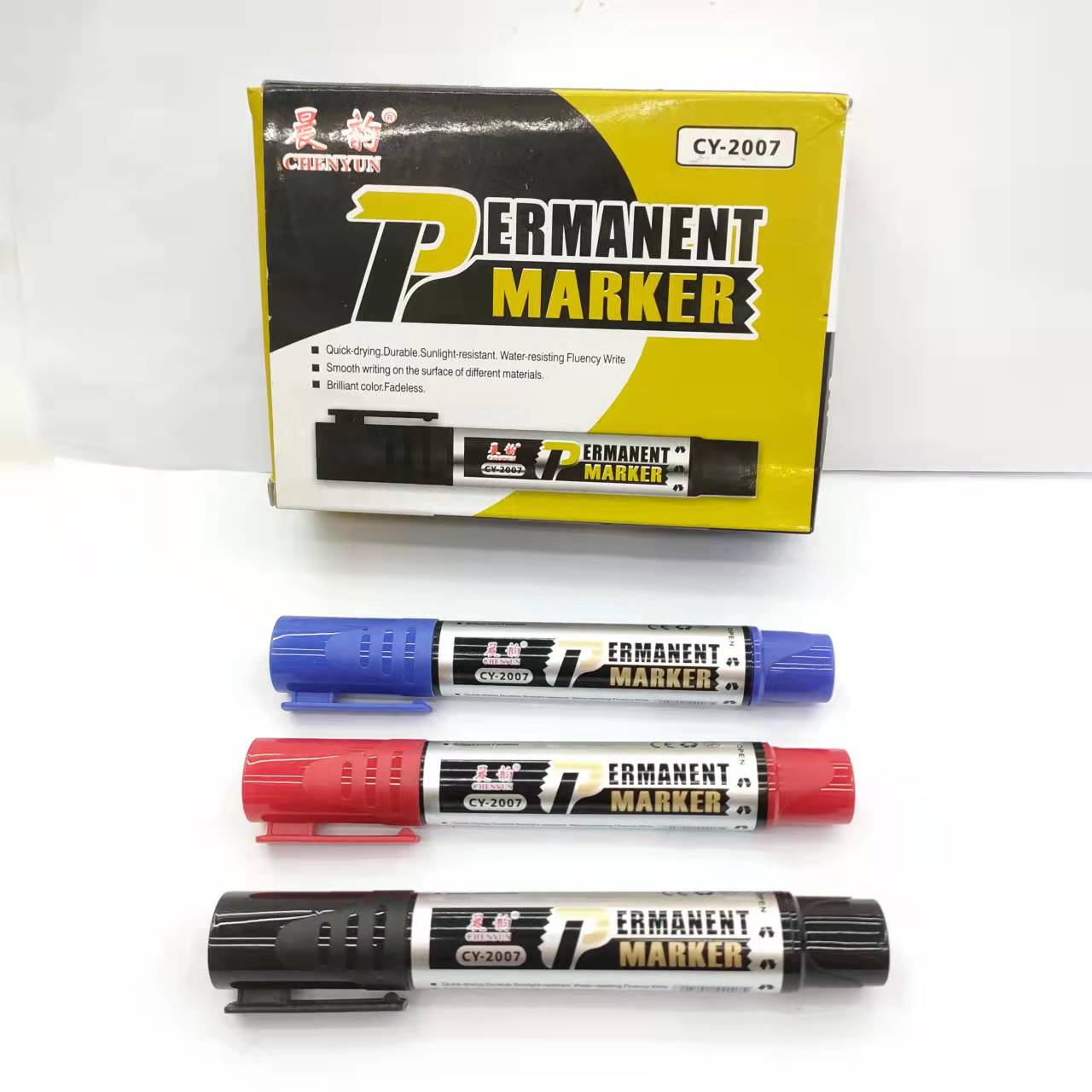CY-2007 oil-based marker pen, thick and thin, quick-drying, non-fading, large-capacity, marking pen