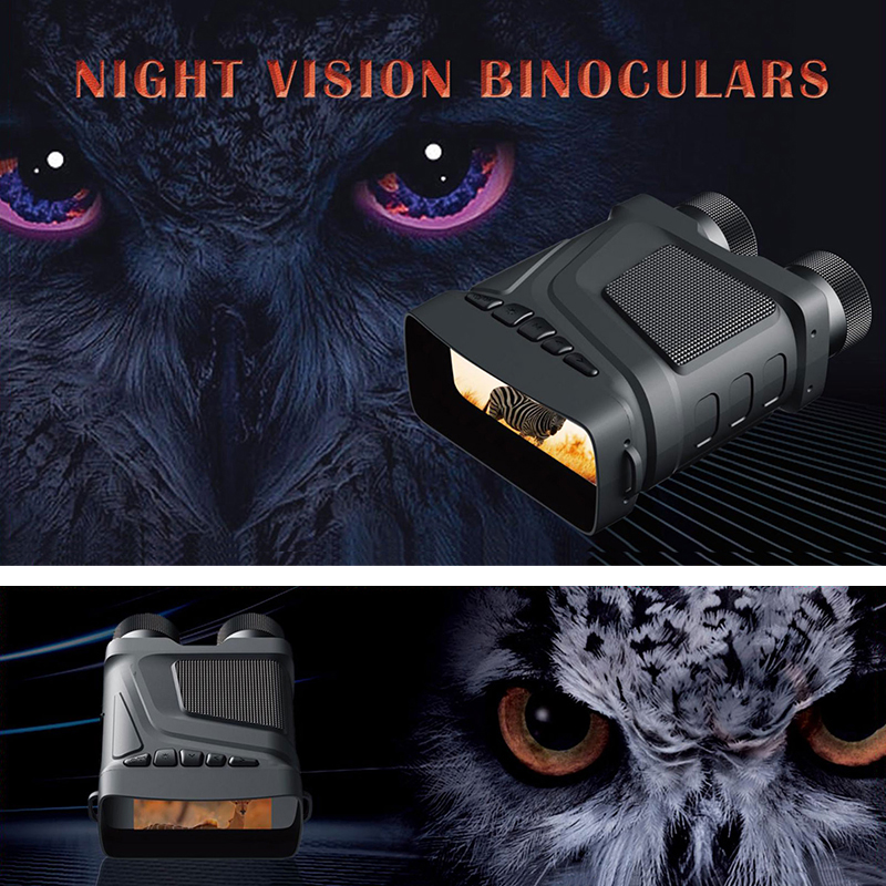 Night vision all-black visible dual-tube high-definition rechargeable lithium battery night vision device details Picture