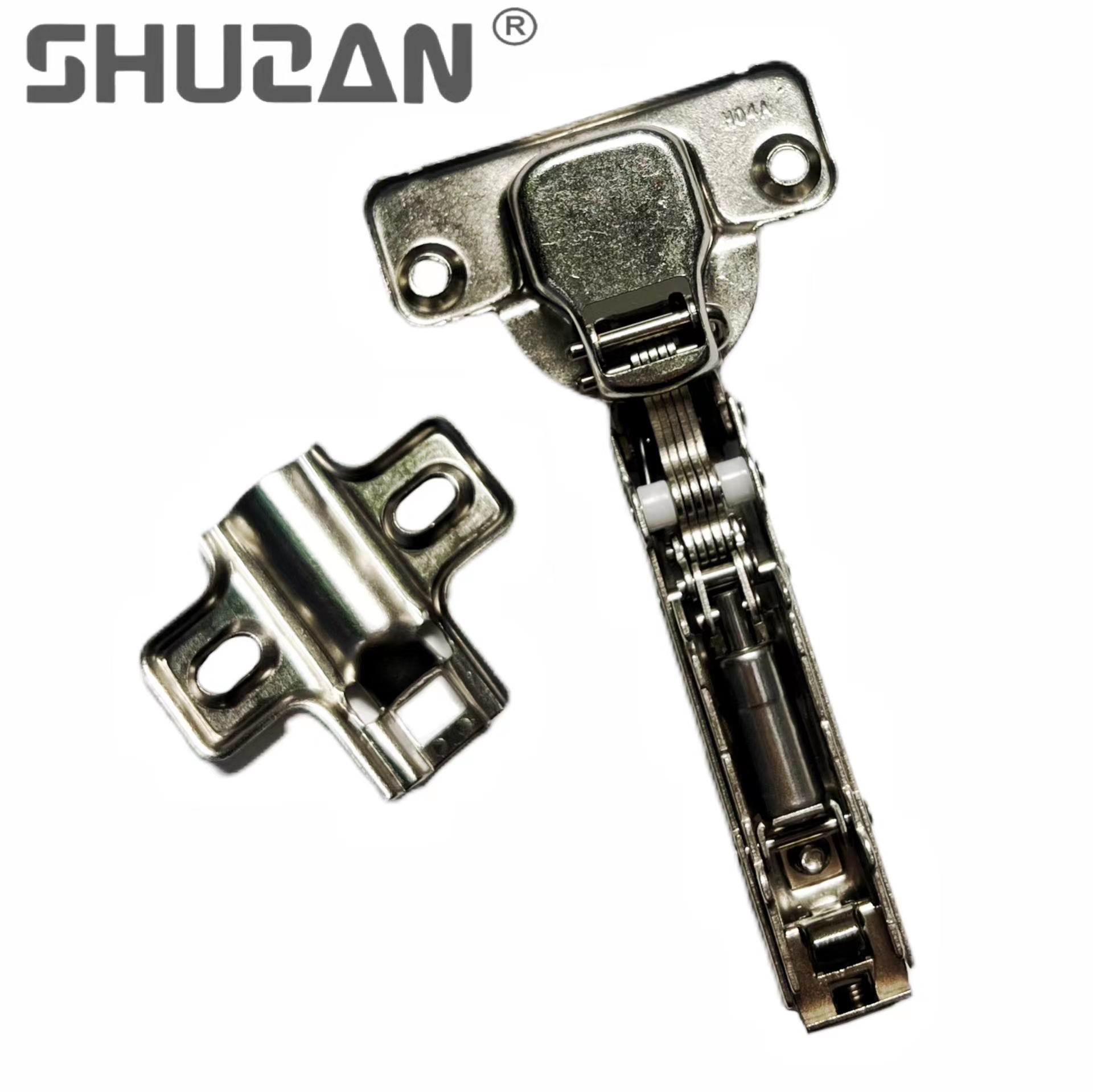 Shuzan high-quality hydraulic hinges are easy to disassemble and assemble. They have a two-hole bottom and are equipped with European screws, hardware tool accessories, and other hardware tools Application Scenario