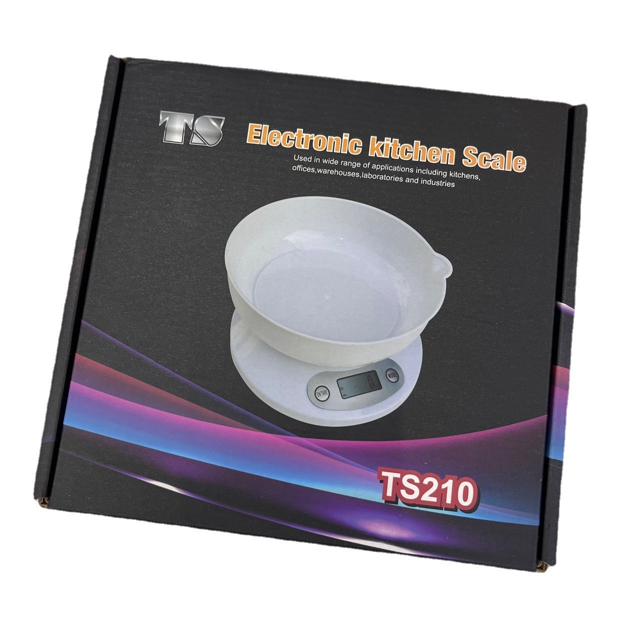 厨房秤/带碗厨房秤/家用带碗秤白底实物图