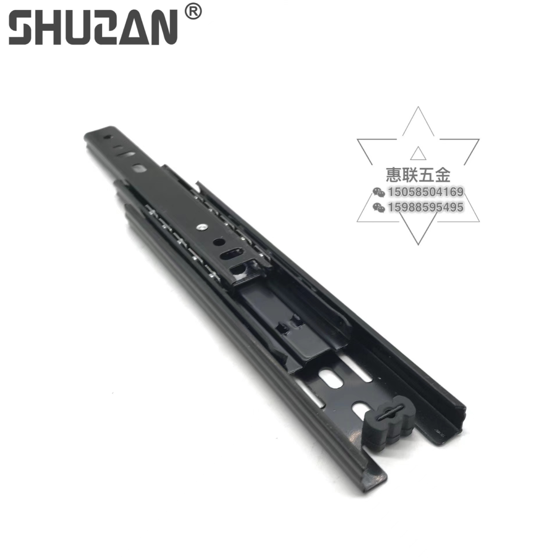 Shuzan high-quality brand 45mm wide three-section silent slide rail, 6.5-inch, 7-inch, 7.5-inch universal hardware drawer guide rail, road rail, and other hardware tools Application Scenario