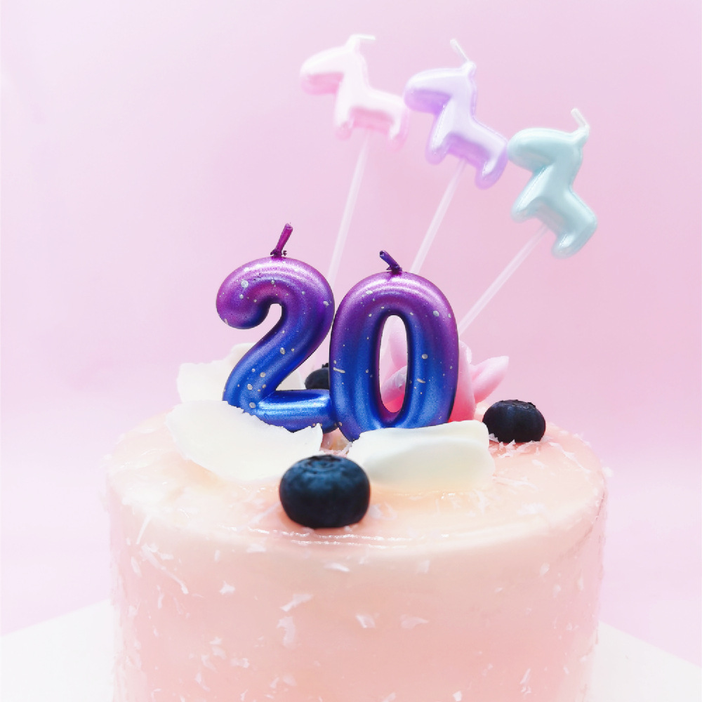 派对/数字渐变蜡烛/生日蜡烛产品图
