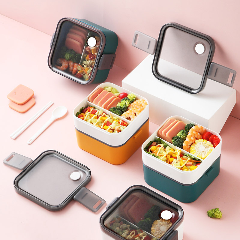 Compartimentación portátil crisper box bento box