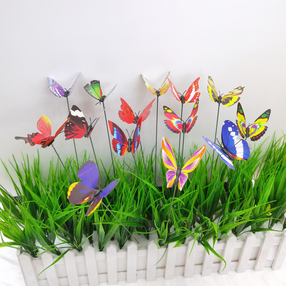 蝴蝶/花园插件/装饰工艺品白底实物图