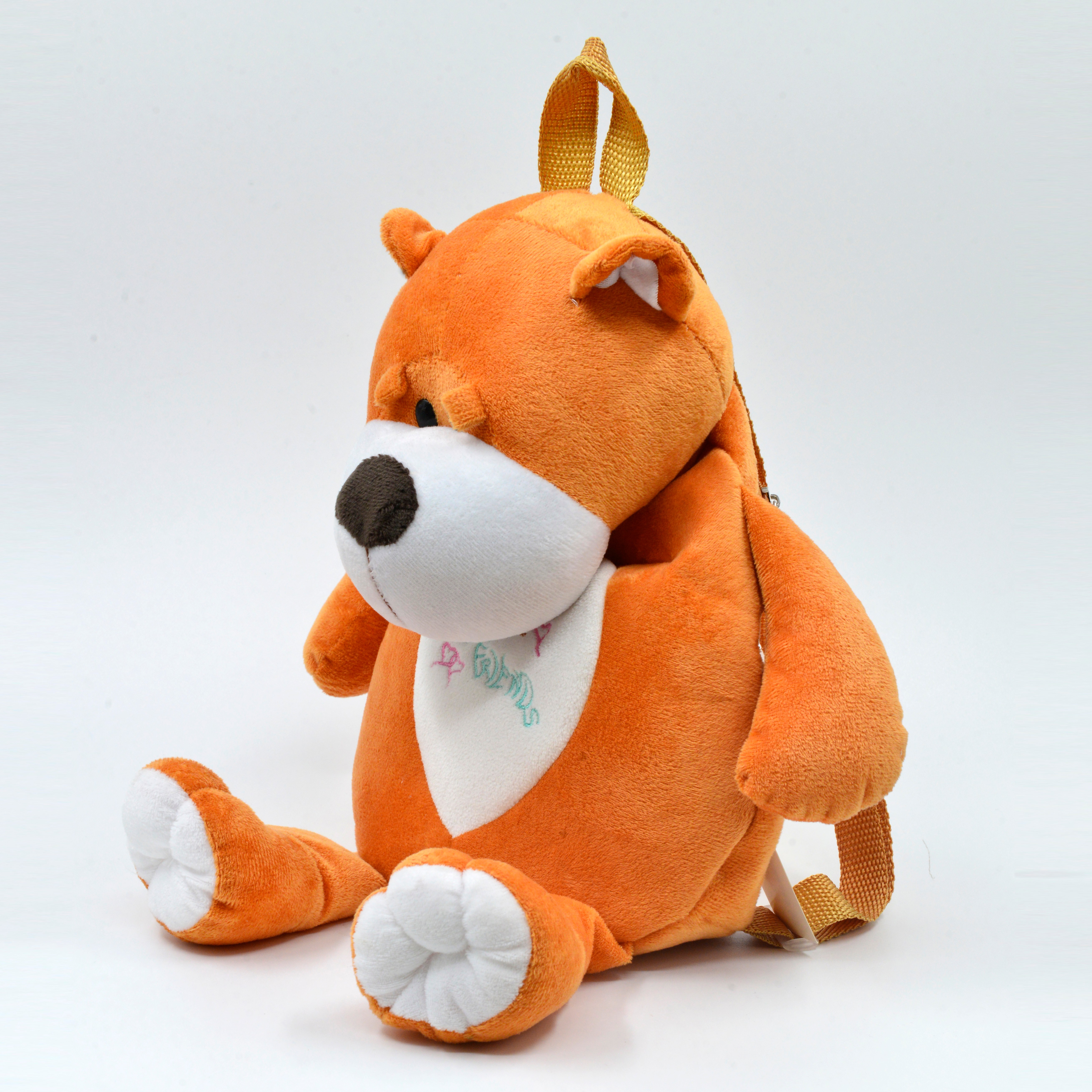 Plush animal schoolbag, plush cartoon backpack, new cute plush cartoon backpack, fashionable backpack for boys and girls Item Picture