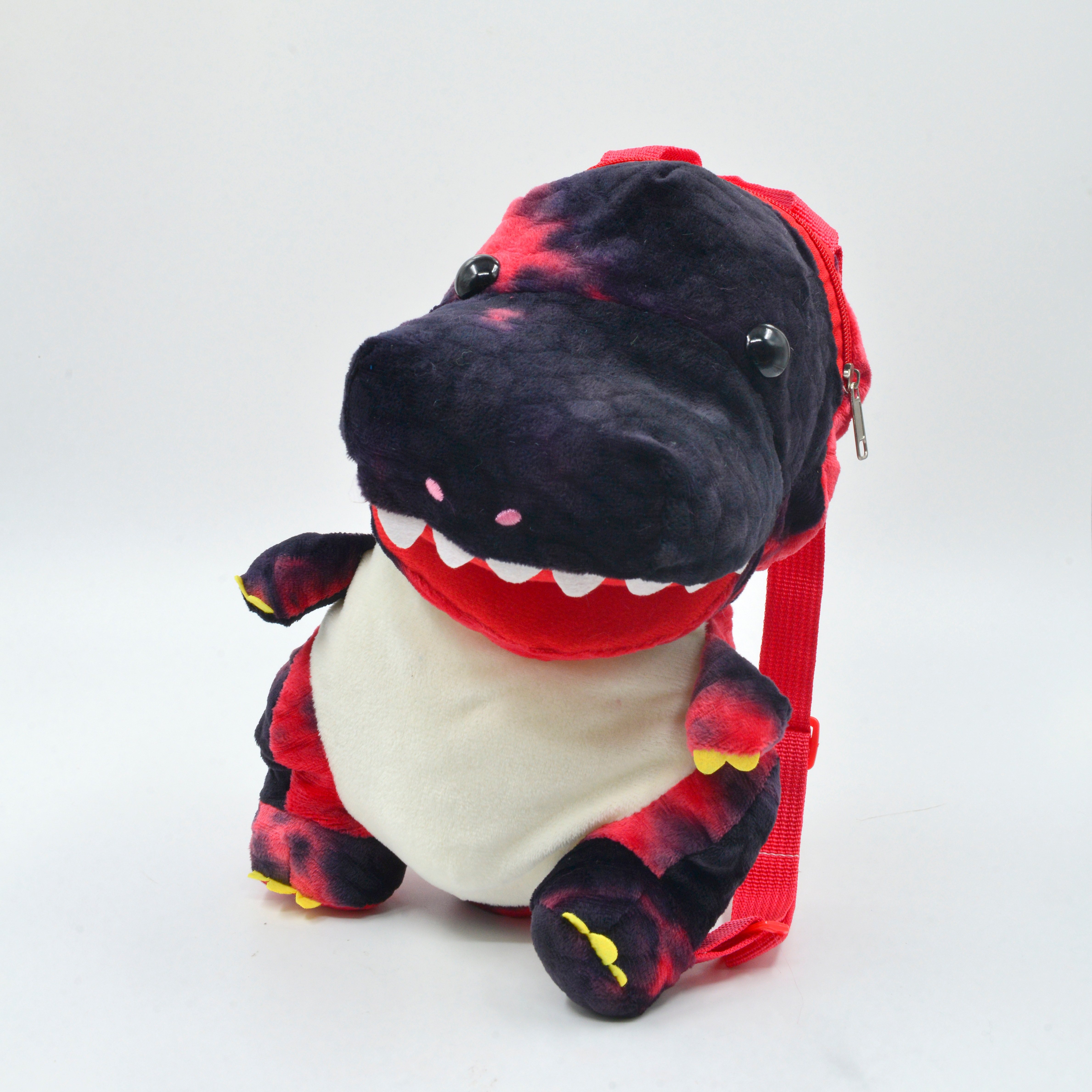 Plush dinosaur schoolbag, plush cartoon dinosaur backpack, new cute plush cartoon backpack, fashionable backpack for boys and girls