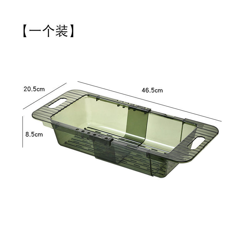 Transparent and retractable kitchen sink rack for export details Picture