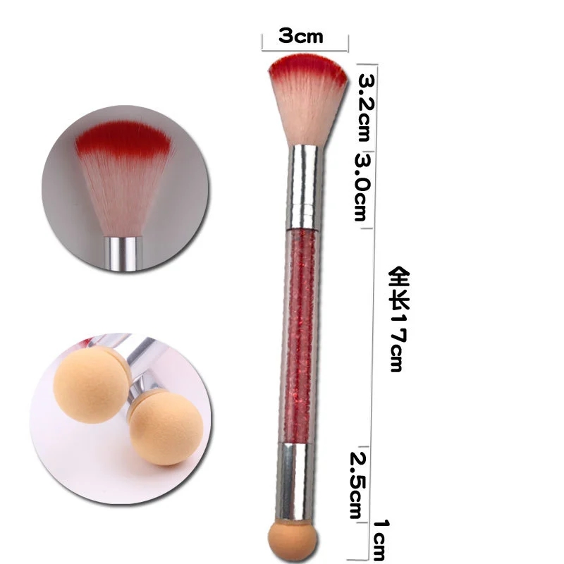 Nail art tools, dust brush, seven-color makeup brush, multi-functional cleaning brush, dust brush, shanilak details Picture