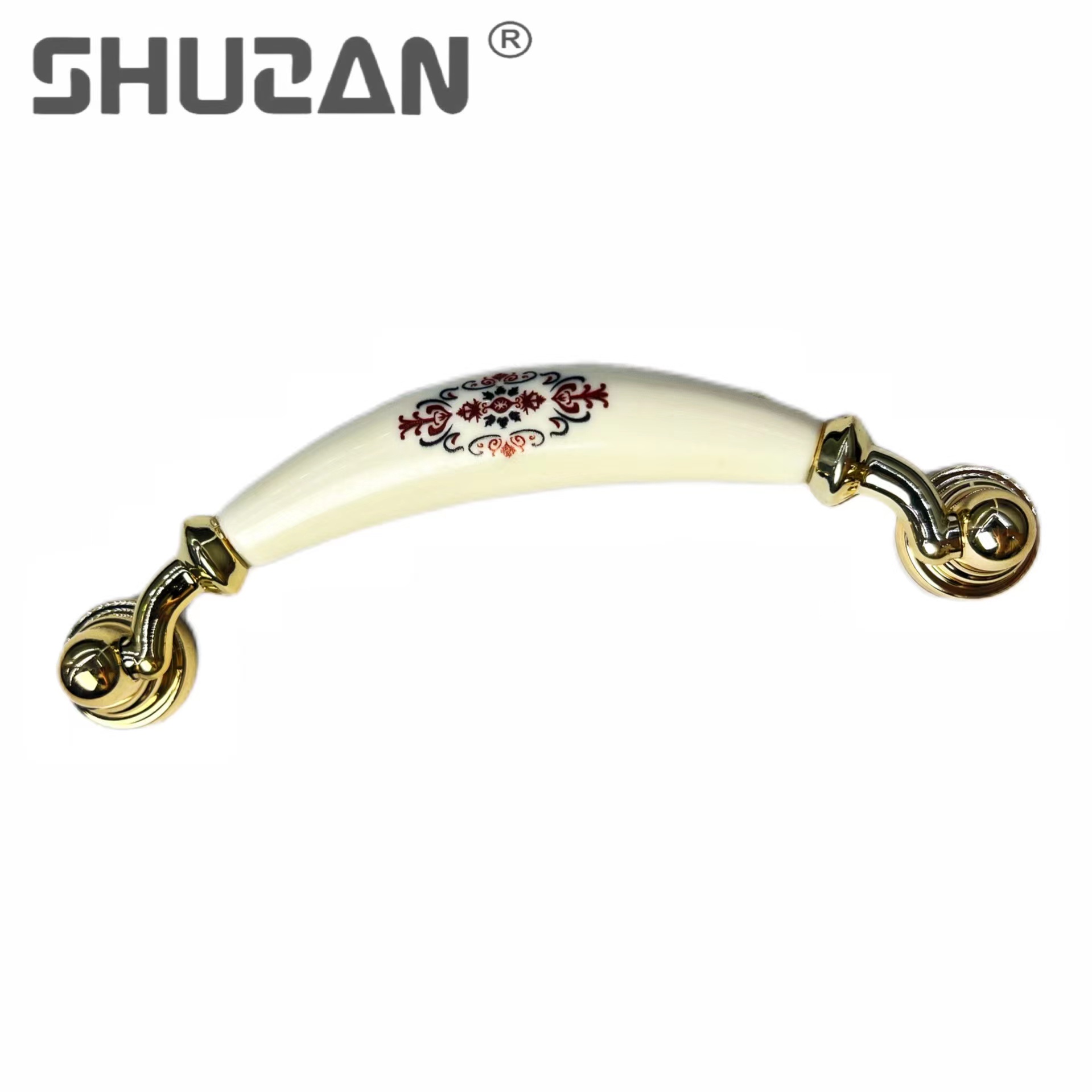 Shuzan Factory directly supplies European-style country ceramic door handles, wardrobe doors, furniture hardware and door handles