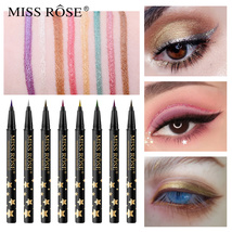 MISS ROSE彩色眼线笔跨境外贸眼线液紫色防水不晕染持久眼线液笔
