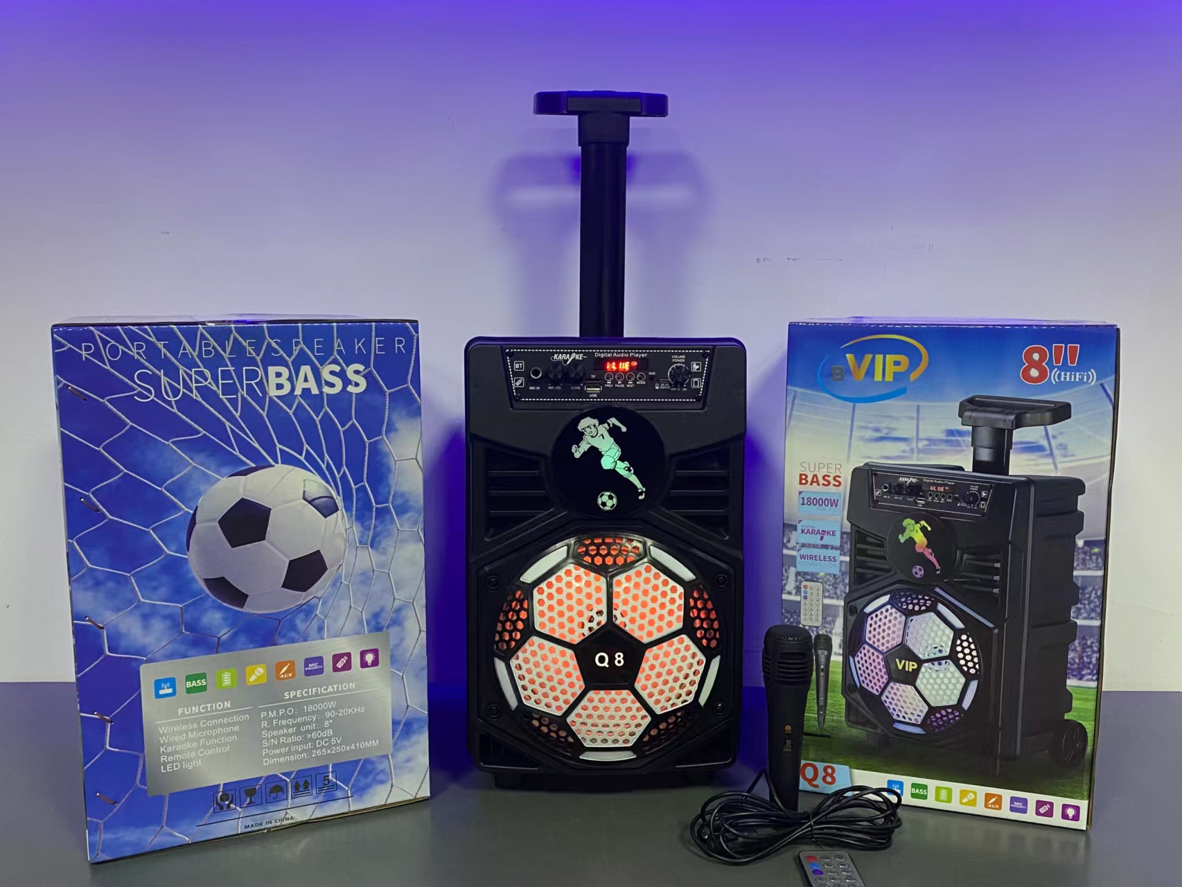 蓝牙音箱/足球风格/拉杆式细节图