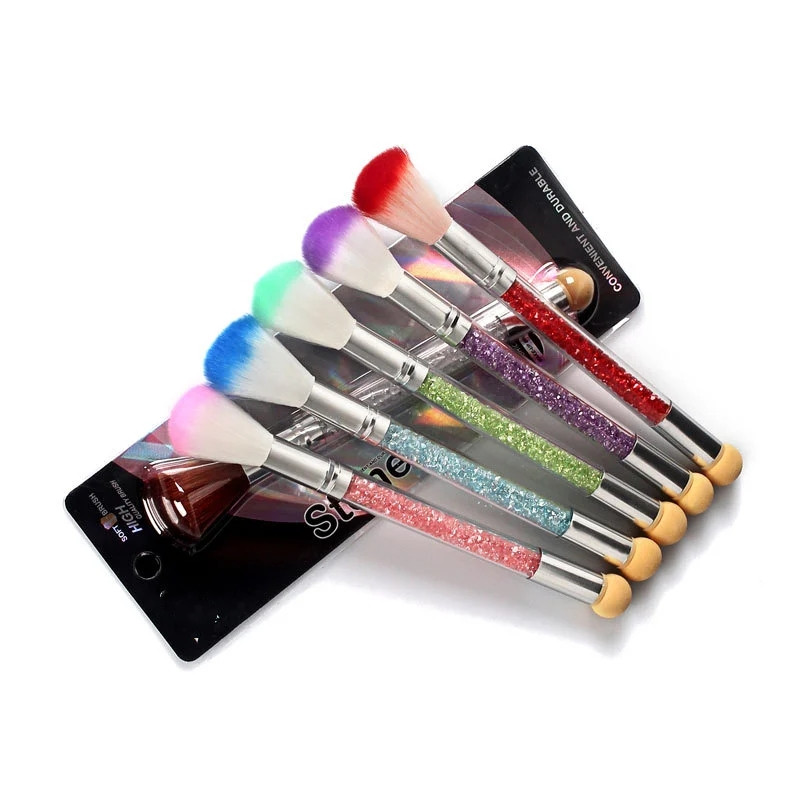 Nail art tools, dust brush, seven-color makeup brush, multi-functional cleaning brush, dust brush, shanilak Item Picture