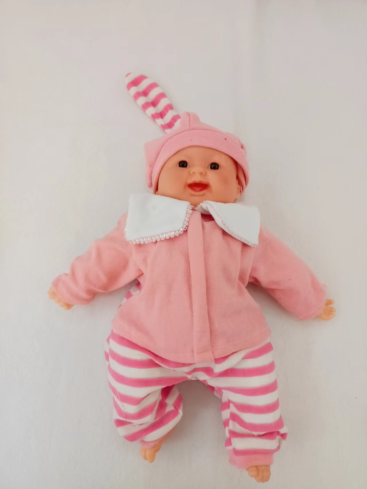 搪胶仿真婴儿可爱宝宝模型过家家洋娃娃公仔玩具