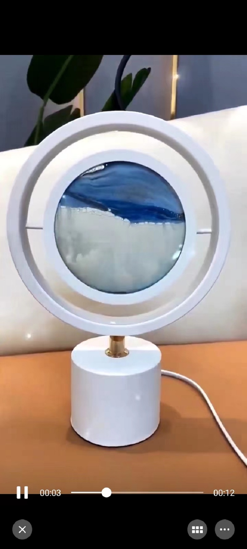 Stream painting desk lamp