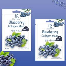 跨境DARRY LOVE蓝莓植物水果面膜 补水保湿外贸Facial mask亚马逊批发