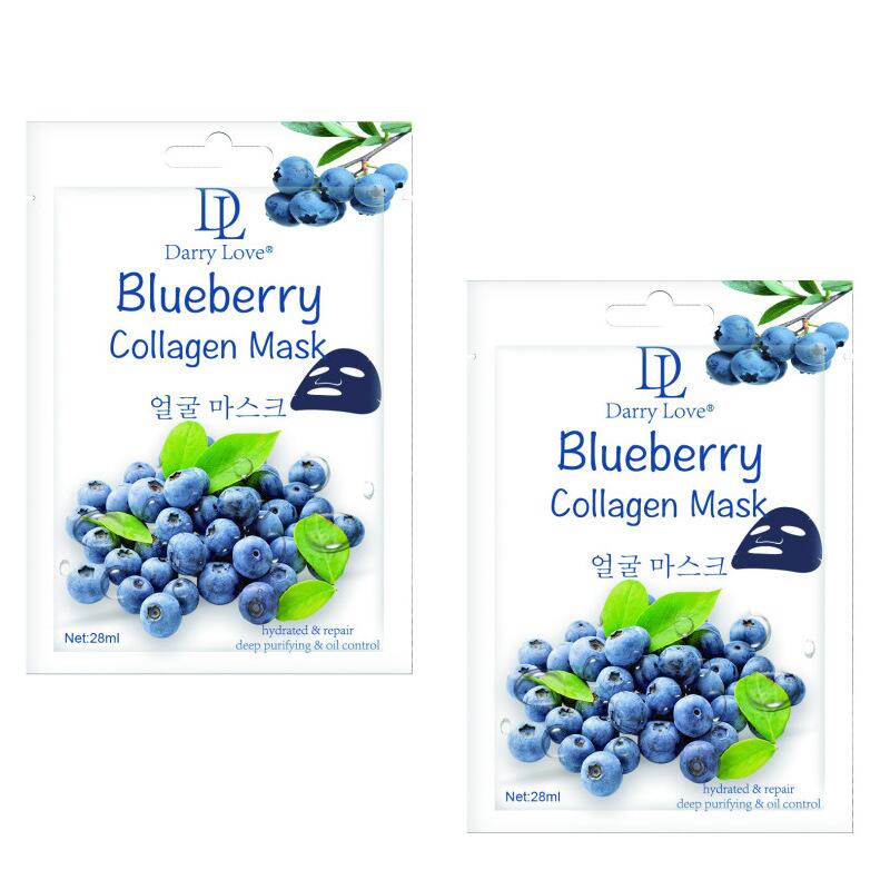 跨境DARRY LOVE蓝莓植物水果面膜 补水保湿外贸Facial mask亚马逊批发详情图2