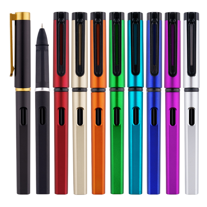 中性笔定制logo广告0.5mm黑色水性笔高档礼品学生签字笔
