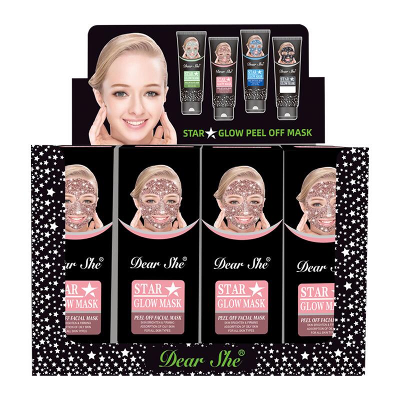 Dear She Pink Starry Sky Peel-off Blackhead Mask Dead Skin Moisturizing and Hydrating Peel-off Mask