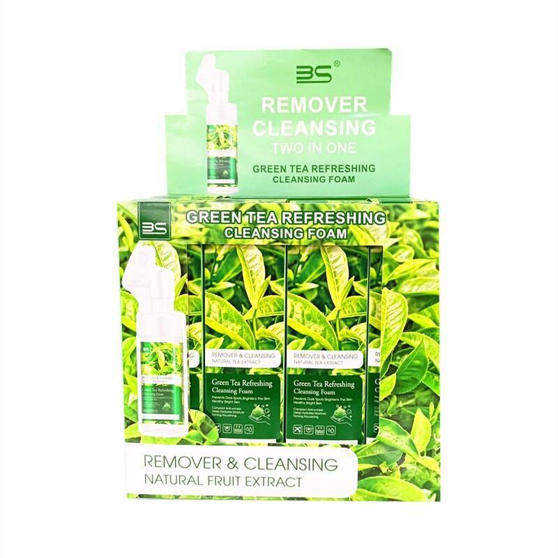 Cross-border Amazon AliExpress Green Tea Facial Cleanser Mousse Mild Oil-control Moisturizing facial foam Specification image