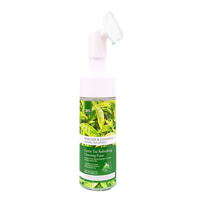 Cross-border Amazon AliExpress Green Tea Facial Cleanser Mousse Mild Oil-control Moisturizing facial foam Item Picture