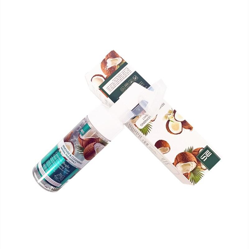 Export product facial cleanser mousse, export coconut milk facial cleanser bubble mild facial cleanser cleansing mousse