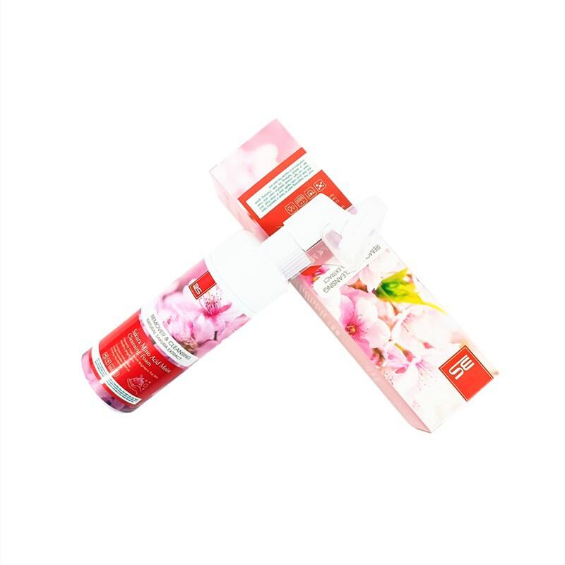 All-english 3S Cherry Blossom Bubble Facial Cleanser 150ml Facial Cleanser Mousse Hydrates, moisturizes and controls oil