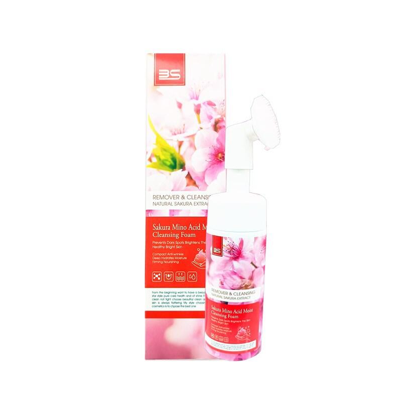 All-english 3S Cherry Blossom Bubble Facial Cleanser 150ml Facial Cleanser Mousse Hydrates, moisturizes and controls oil Application Scenario