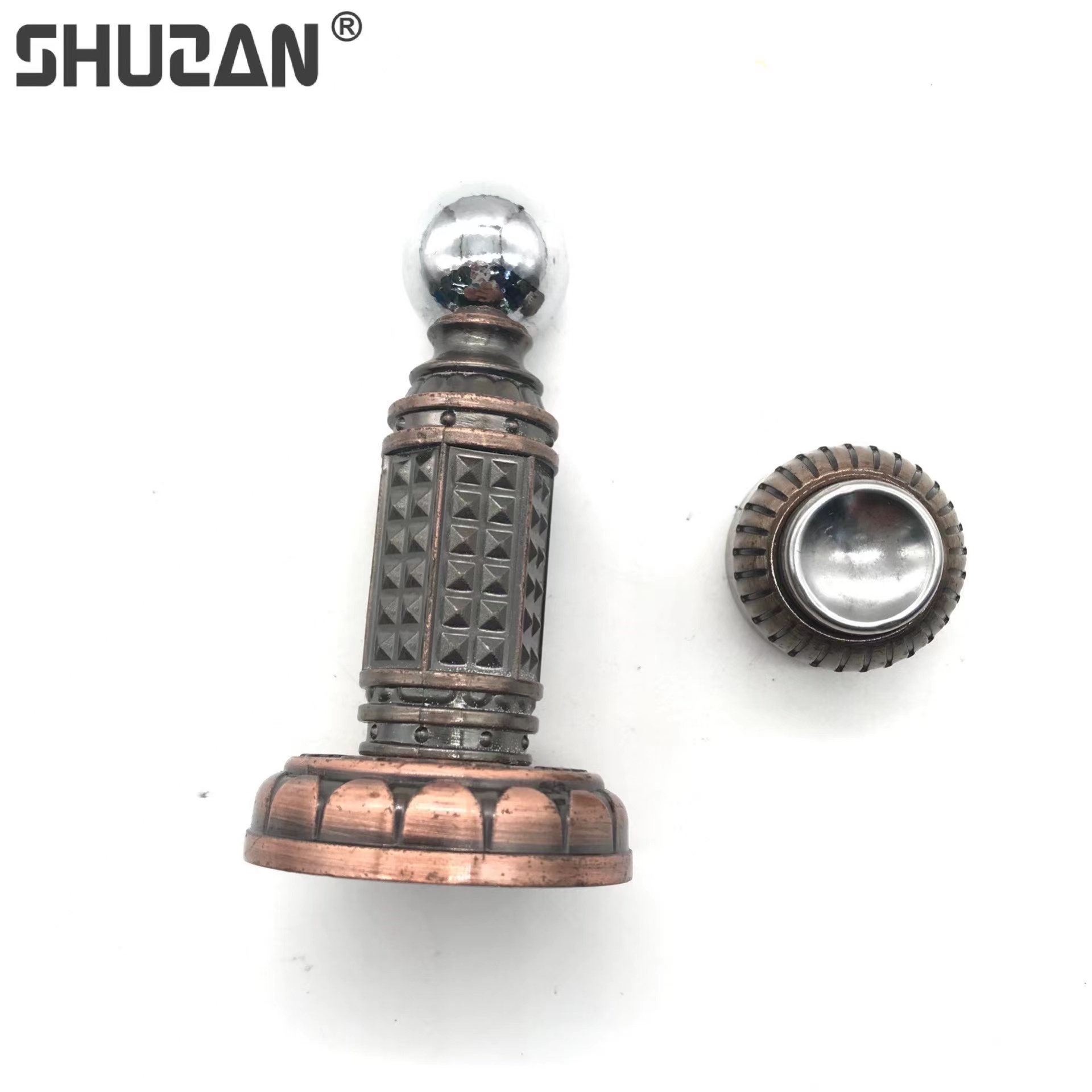Shuzan high-end brand stainless steel strong magnetic floor suction, bronze color silent door suction, anti-collision wooden door, wall suction, hardware tool accessories, and other hardware tools