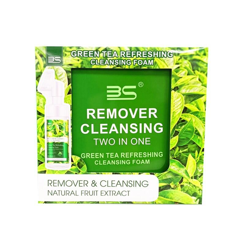 Cross-border Amazon AliExpress Green Tea Facial Cleanser Mousse Mild Oil-control Moisturizing facial foam details Picture