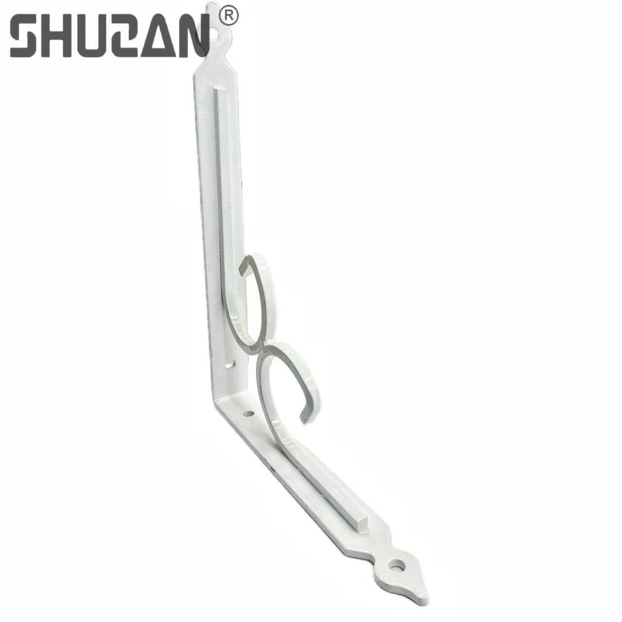 舒赞 品牌精选加厚不锈钢三角支架 洞洞板收纳架隔板固定挂墙置物架 墙上层板托支架 其他五金工具图