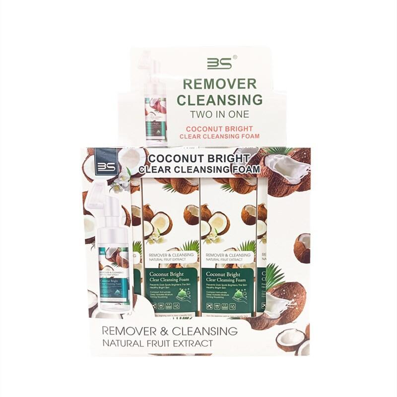 Export product facial cleanser mousse, export coconut milk facial cleanser bubble mild facial cleanser cleansing mousse Specification image