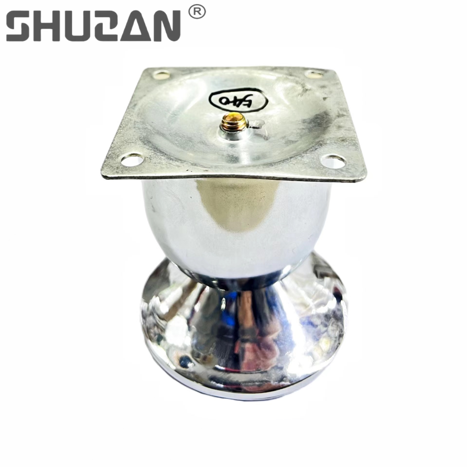 Shuzan brand guarantees metal cup-shaped sofa legs, trophy cabinet legs, iron round straight pipe support feet, sofa accessories, lock fastening, customized products, and other hardware tools details Picture