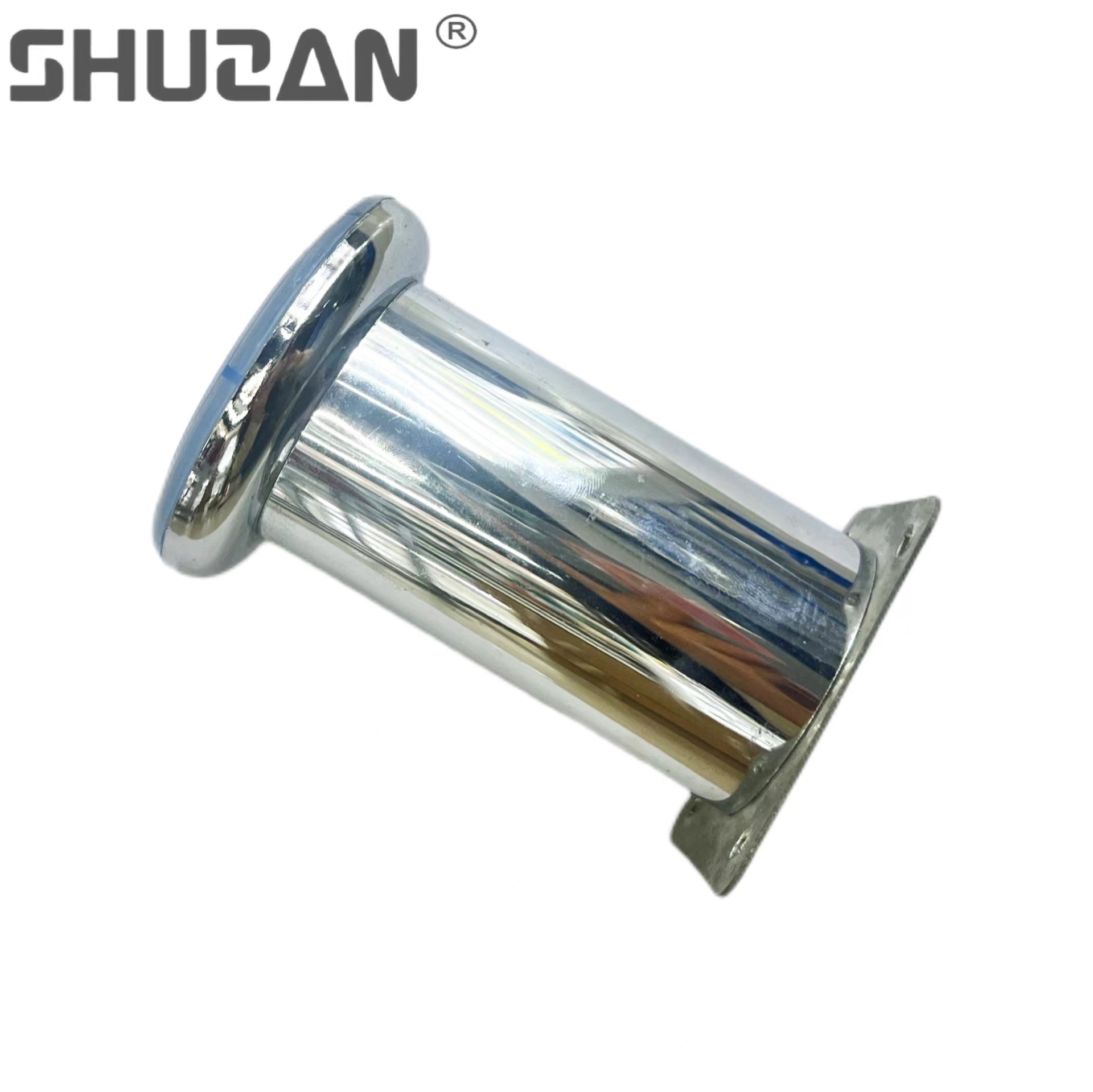 Shuzan XX brand multi-functional cylindrical metal sofa legs, cabinet legs, straight coffee table and dining table support feet, 6Cm hole diameter model, other hardware tools details Picture