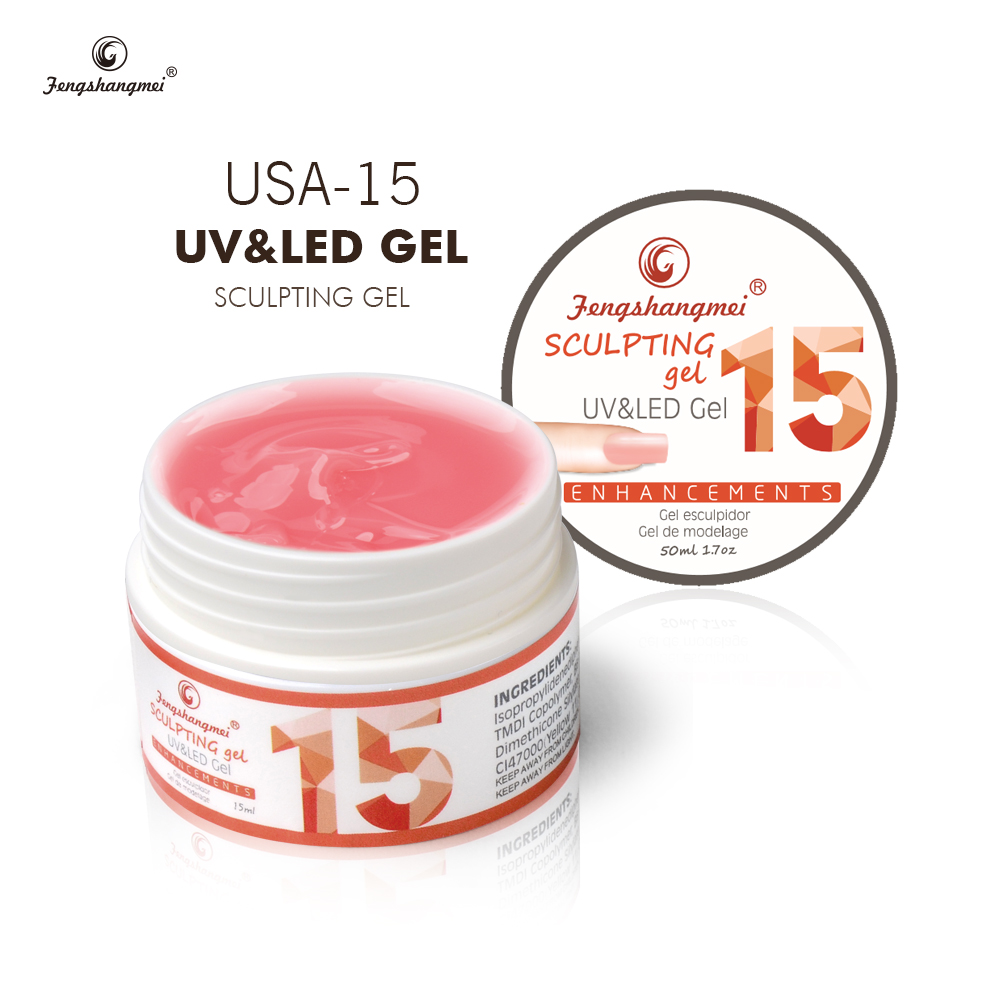 Hot-selling phototherapy glue is a must-have for nail art. It is of high quality and affordable. 15ml of this nail extension glue, green and environmentally friendly. UV glue, UV/LED extension glue, 15g of multiple colors, exclusively for export Specification image