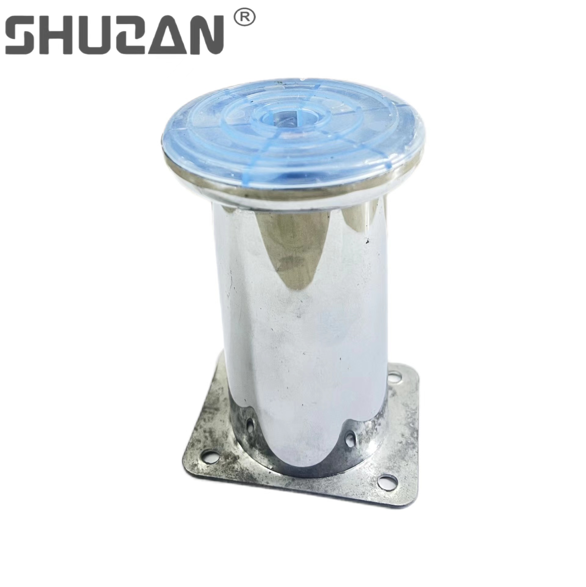 Shuzan XX brand multi-functional cylindrical metal sofa legs, cabinet legs, straight coffee table and dining table support feet, 6Cm hole diameter model, other hardware tools Item Picture