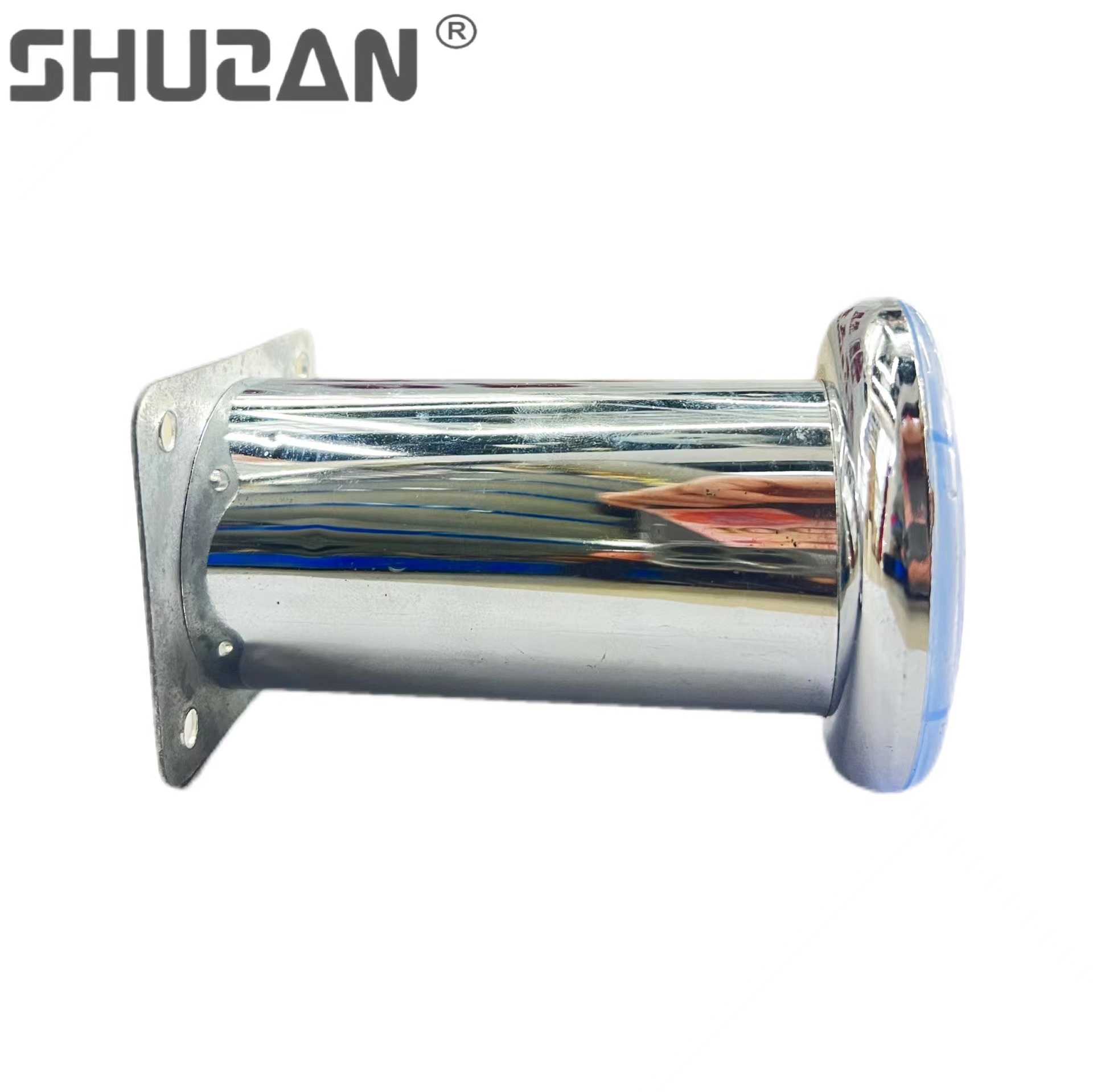Shuzan XX brand multi-functional cylindrical metal sofa legs, cabinet legs, straight coffee table and dining table support feet, 6Cm hole diameter model, other hardware tools Specification image