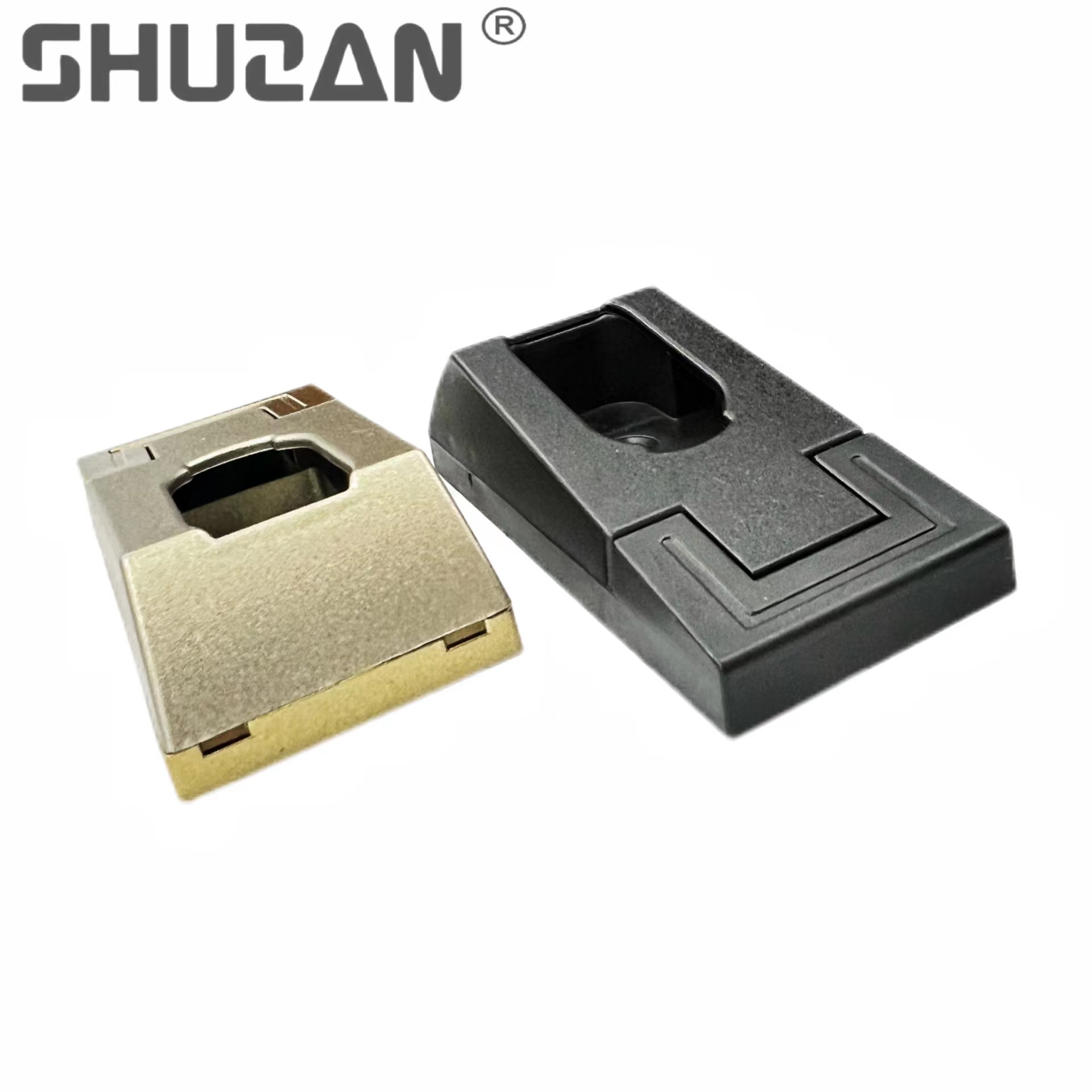 舒赞 品牌优选 加厚固定法兰座 衣通杆衣橱柜底座配件 金属铭牌装饰 其他五金工具