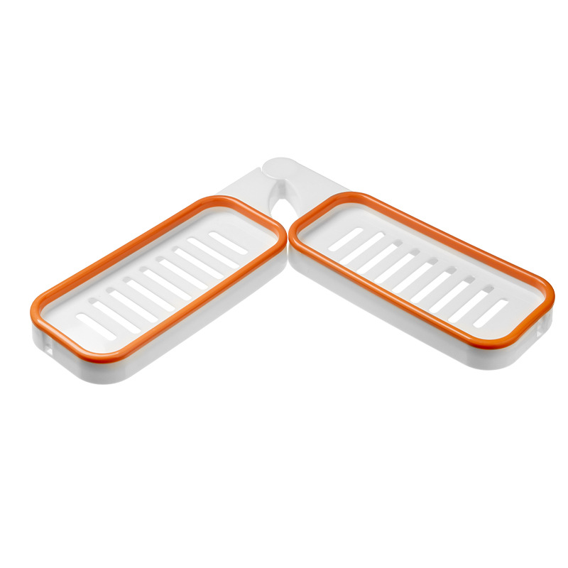 Bathroom foldable corner storage rack without drilling details Picture