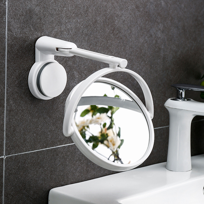 Hole-free folding round makeup mirror Application Scenario