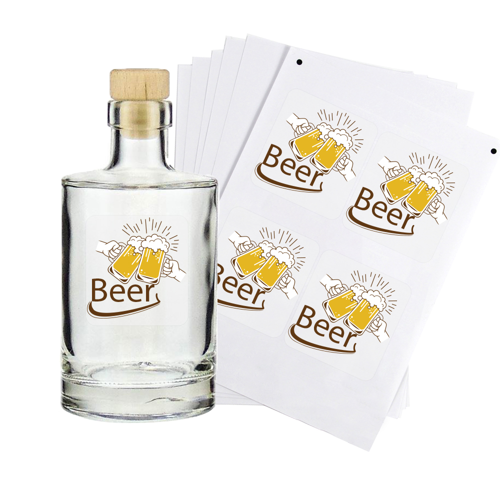 YESION inkjet transparent PET printing film is tear-resistant, waterproof and oil-proof. 20 A4 transparent stickers and self-adhesive label transparent printing paper Item Picture