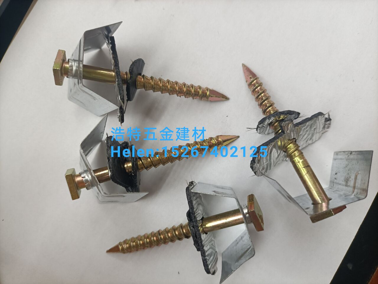 U-shaped pad yellow nail, saddle pad yellow nail, square yellow nail, U-shaped pad nail, corrugated rod self-tapping screw, roof bolt, color steel tile nail, roof nail, square head nail