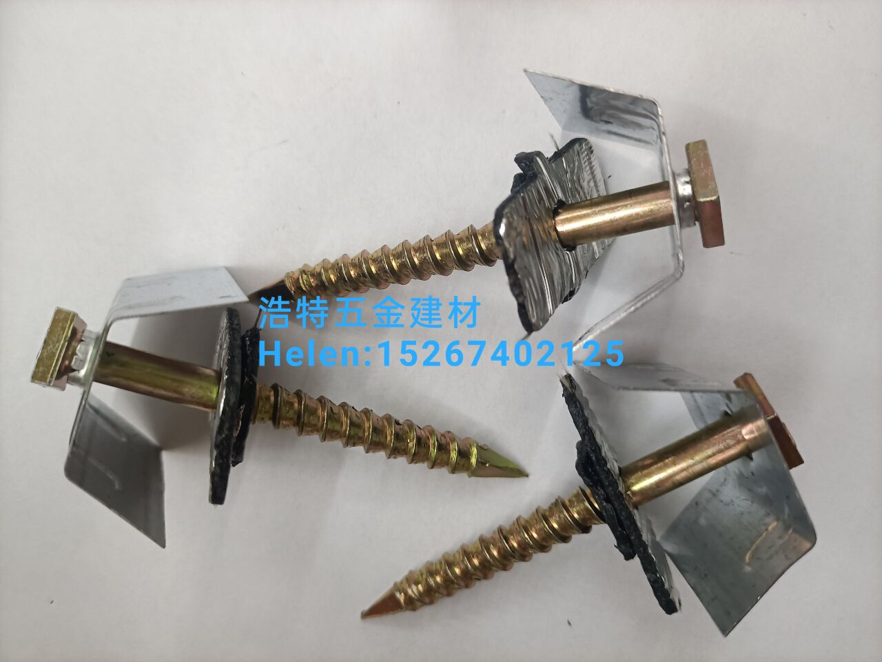 U-shaped roof bolt, square roof bolt, corrugated rod, self-tapping screw, U-shaped roof bolt, color steel tile nail, roof bolt, square head nail, saddle roof bolt, yellow nail