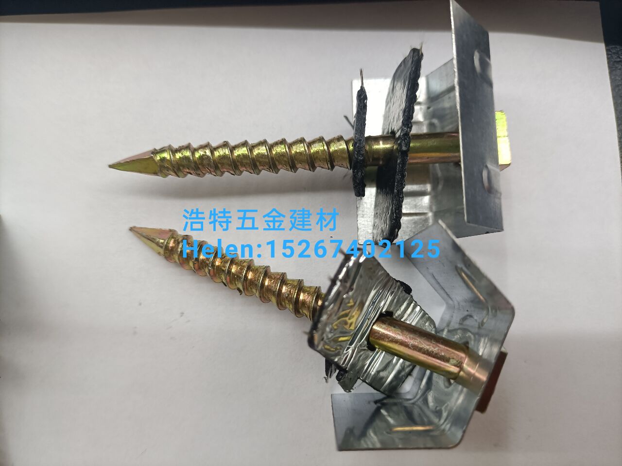 U-shaped cushion yellow nails, saddle cushion yellow nails, square yellow screws, self-tapping screws, U-shaped cushion nails, corrugated rods, roof bolt, color steel tile nails, roof nails, square head nails