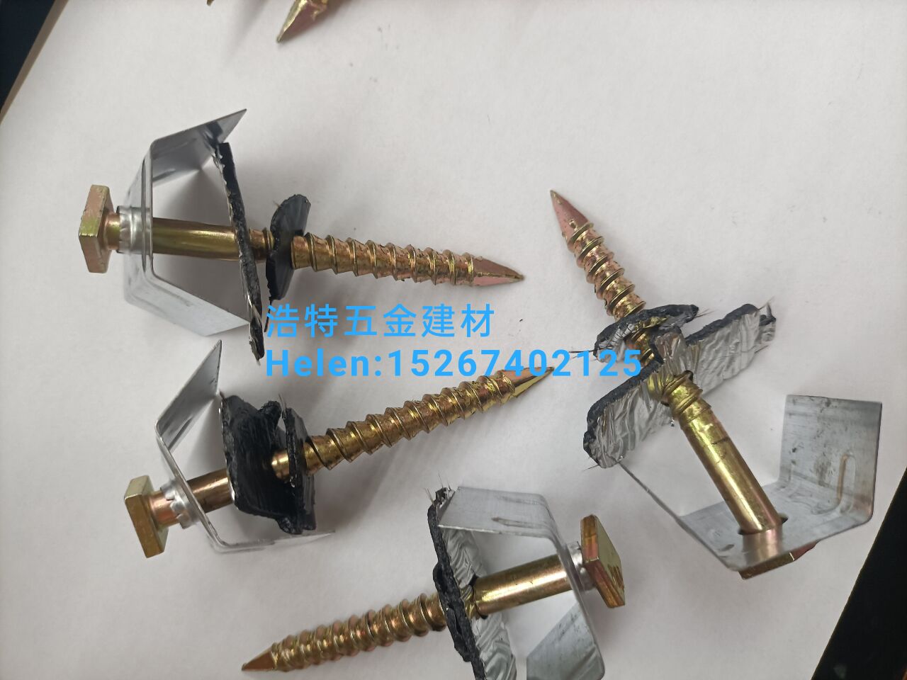 U-shaped yellow nails, saddle yellow nails, square yellow screws, corrugated rods, self-tapping screws, roof boltU nails, color steel tile nails, roof nails, square head nails Specification image