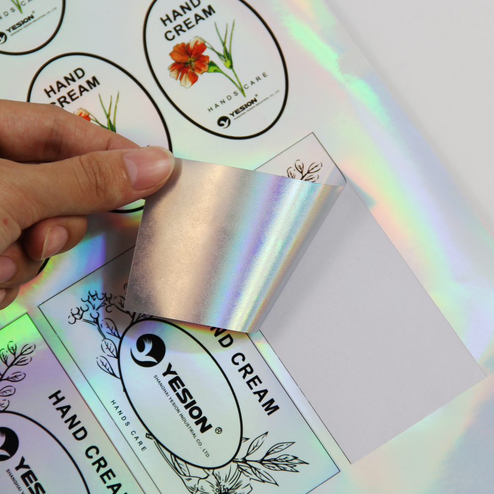 YESION inkjet laser PET printing film is tear-resistant, waterproof and oil-proof. 20 sheets of A4 laser stickers and self-adhesive label laser printing paper details Picture