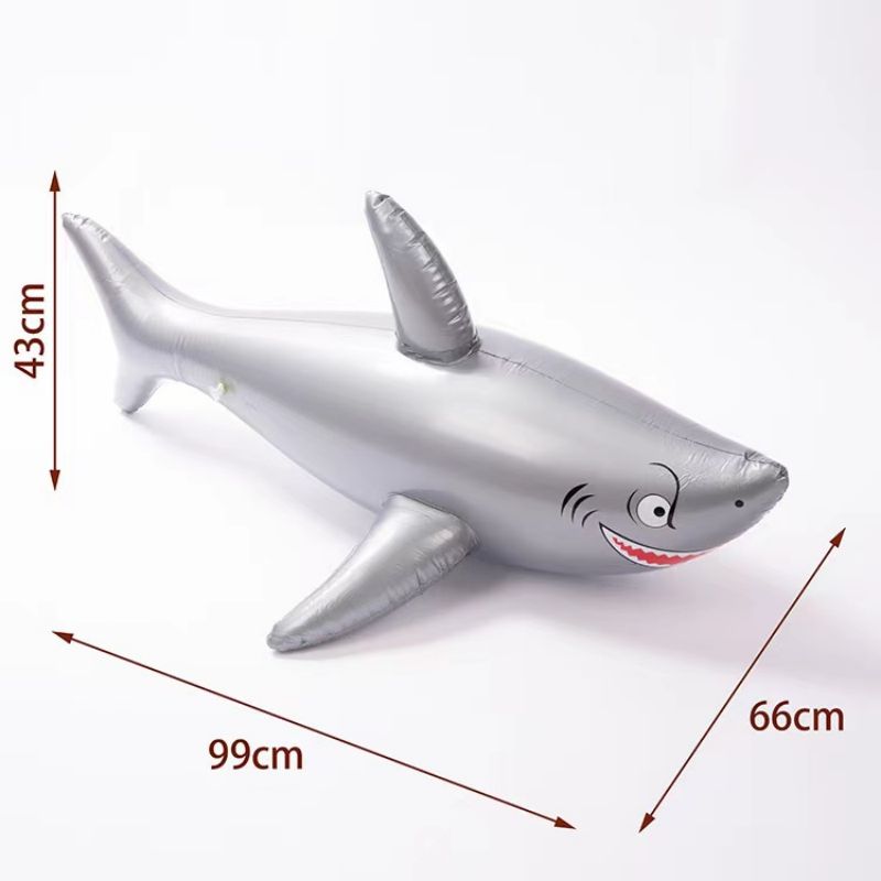 热销 环保PVC充气鲨鱼充气仿真动物吹气舞池装扮玩具源头厂家直销详情图5